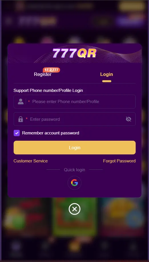 777QR Game
